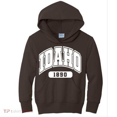 Idaho Collegiate Style 1890 Kids Hoodie