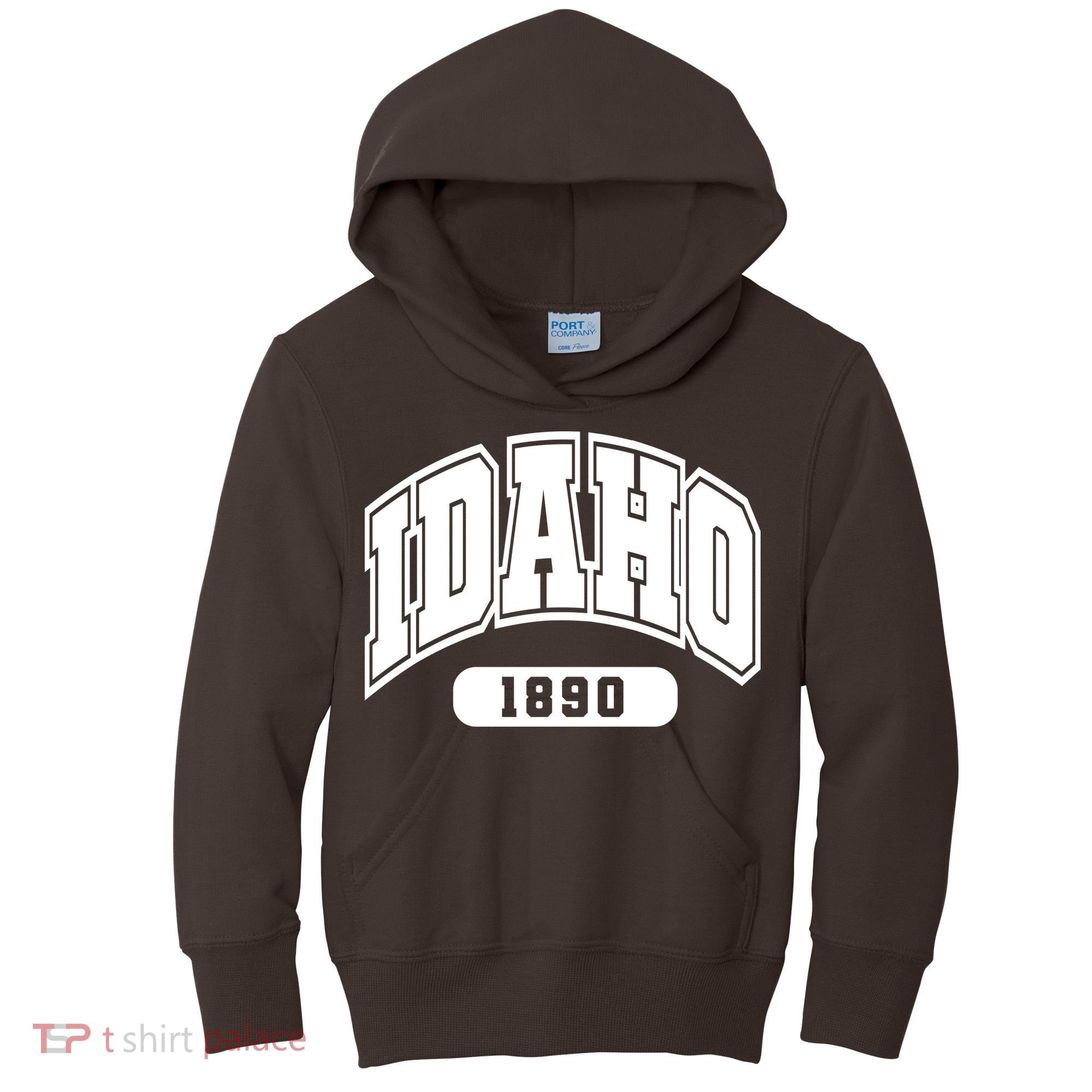 Idaho Collegiate Style 1890 Kids Hoodie