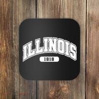 Illinois Collegiate Style 1818 Coaster thumb 0