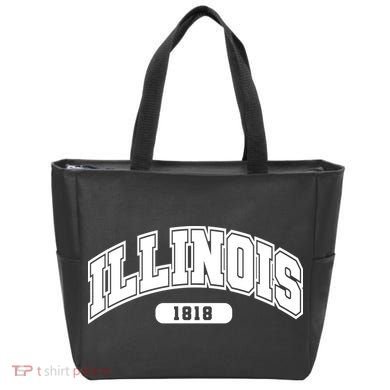 Illinois Collegiate Style 1818 Tote Bag