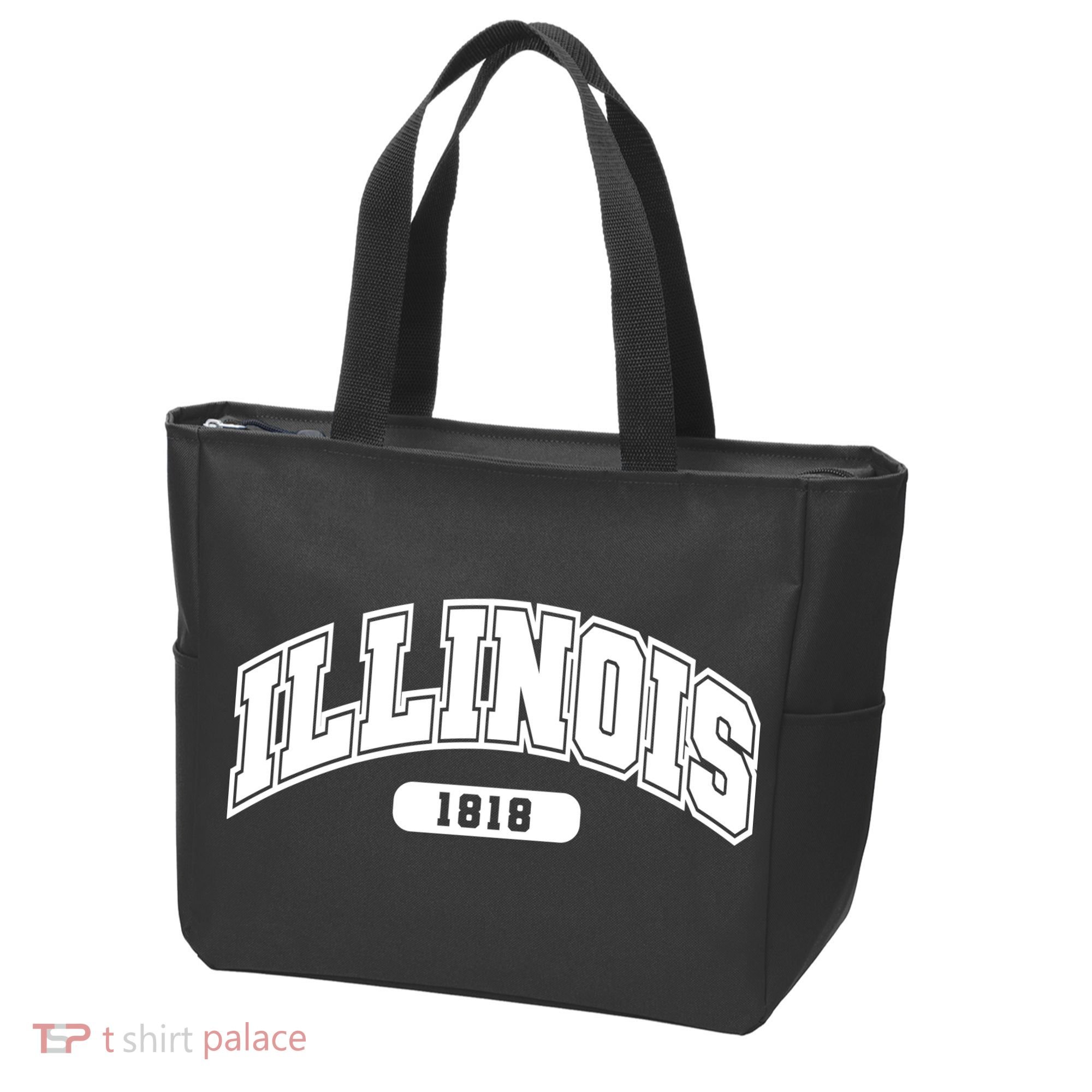 Illinois Collegiate Style 1818 Tote Bag