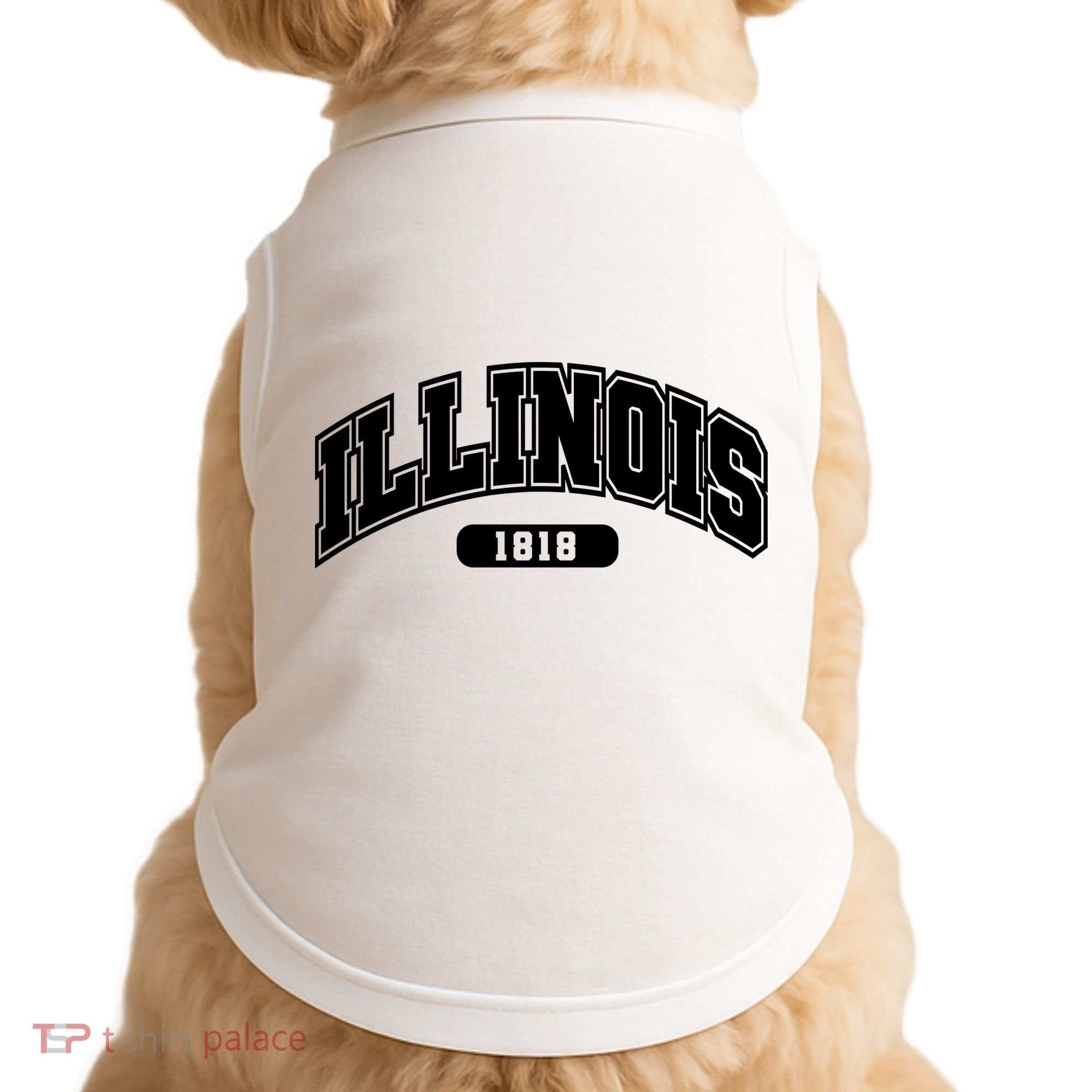Illinois Collegiate Style 1818 Doggie Tank