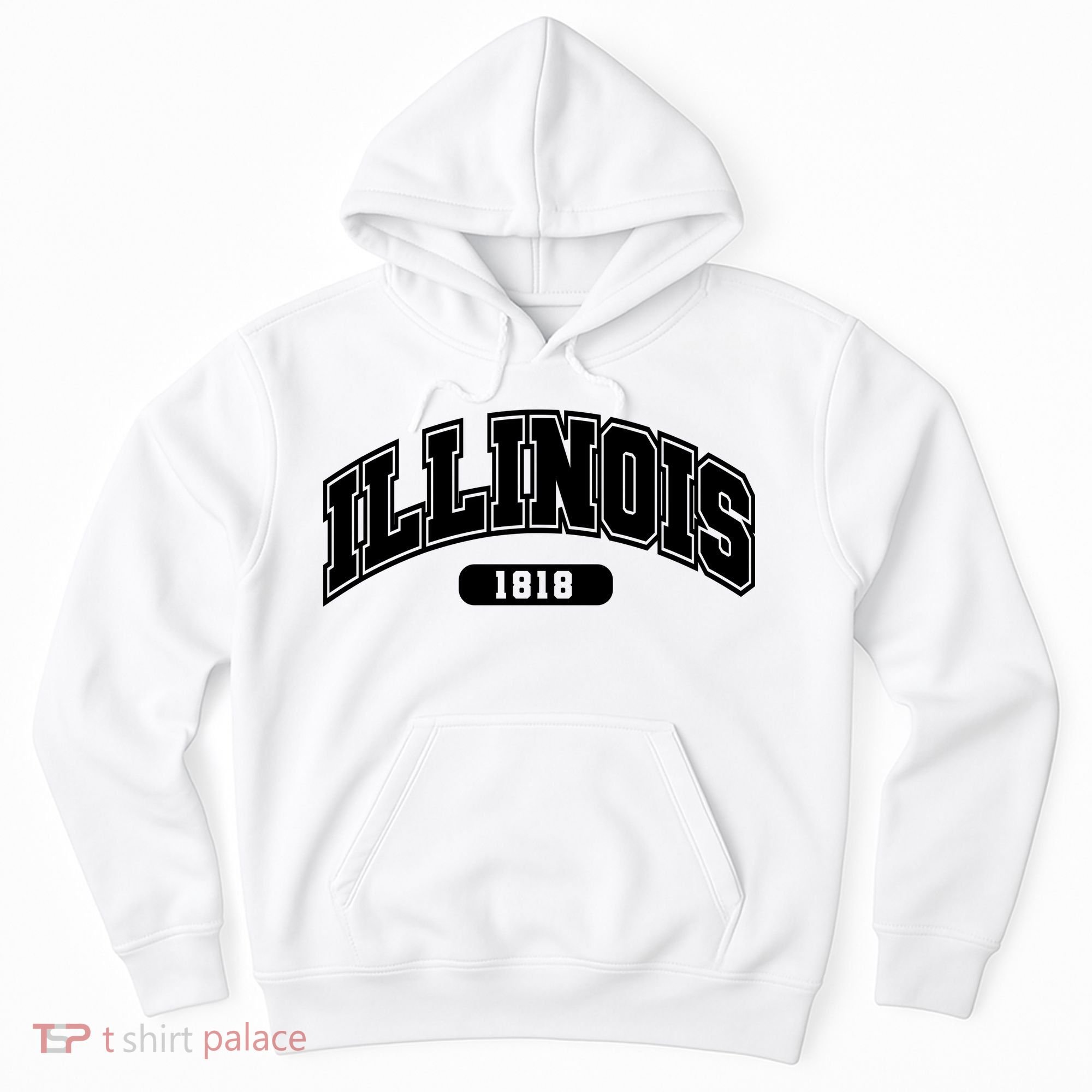Illinois Collegiate Style 1818 Hoodie