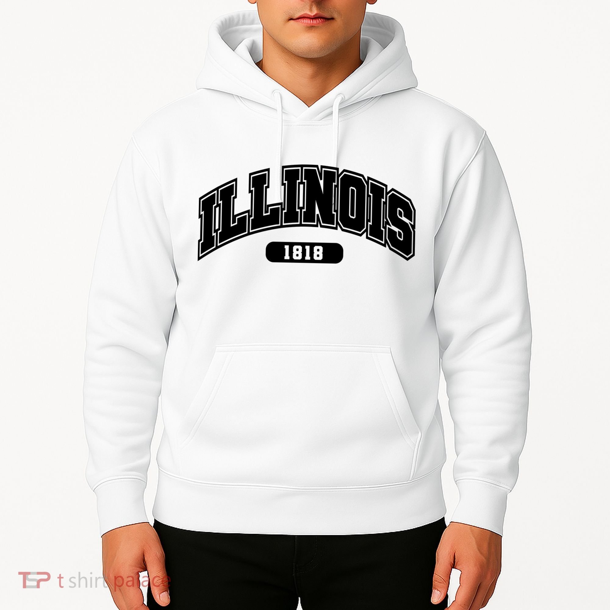 Illinois Collegiate Style 1818 Hoodie