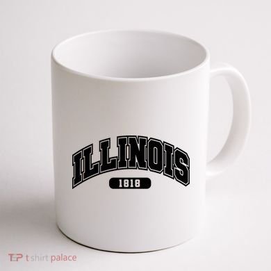 Illinois Collegiate Style 1818 Coffee Mug back