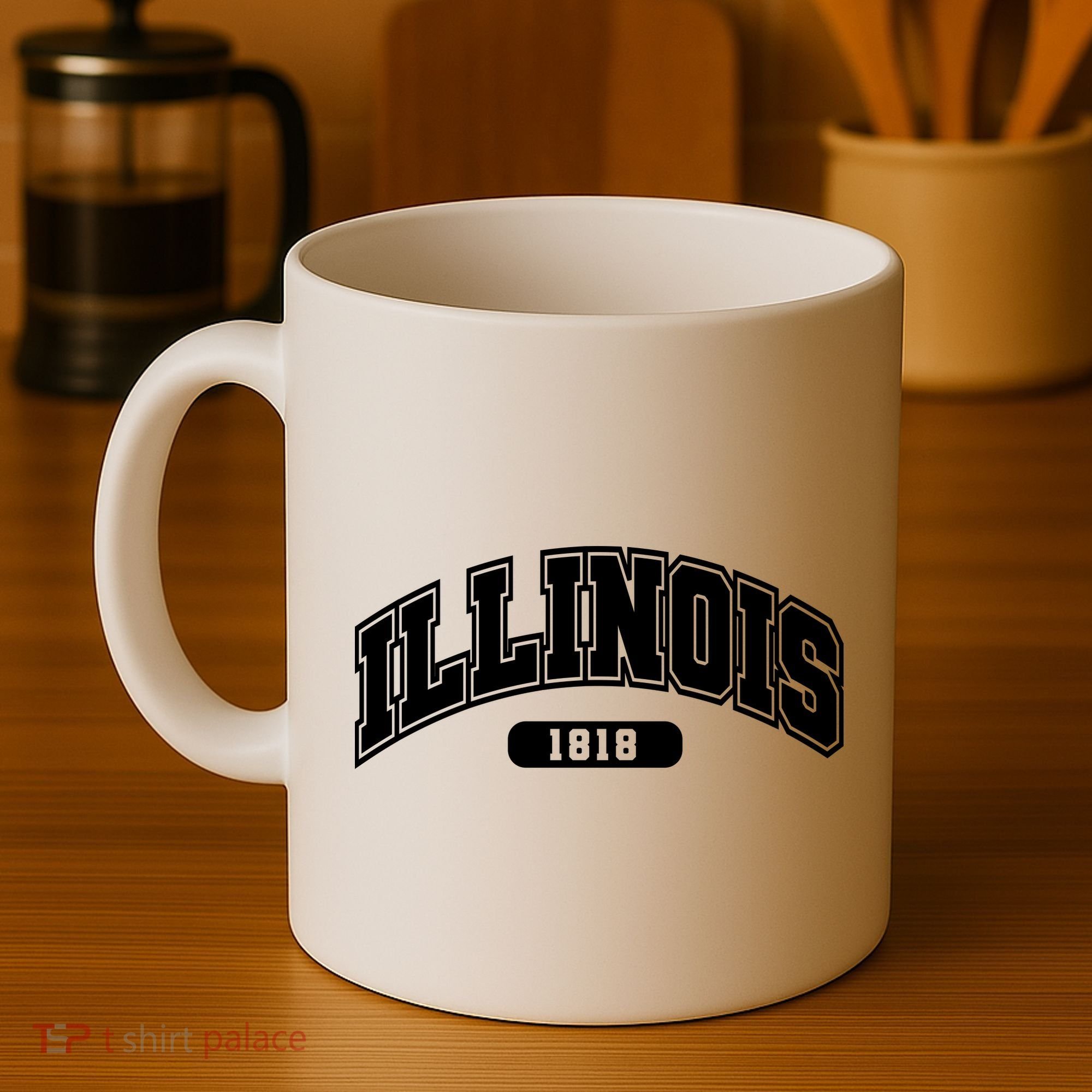 Illinois Collegiate Style 1818 Coffee Mug