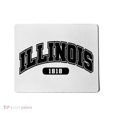 Illinois Collegiate Style 1818 Mousepad