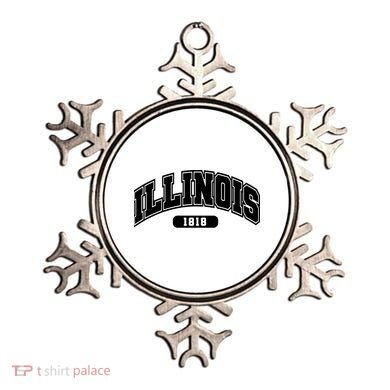 Illinois Collegiate Style 1818 Ornament