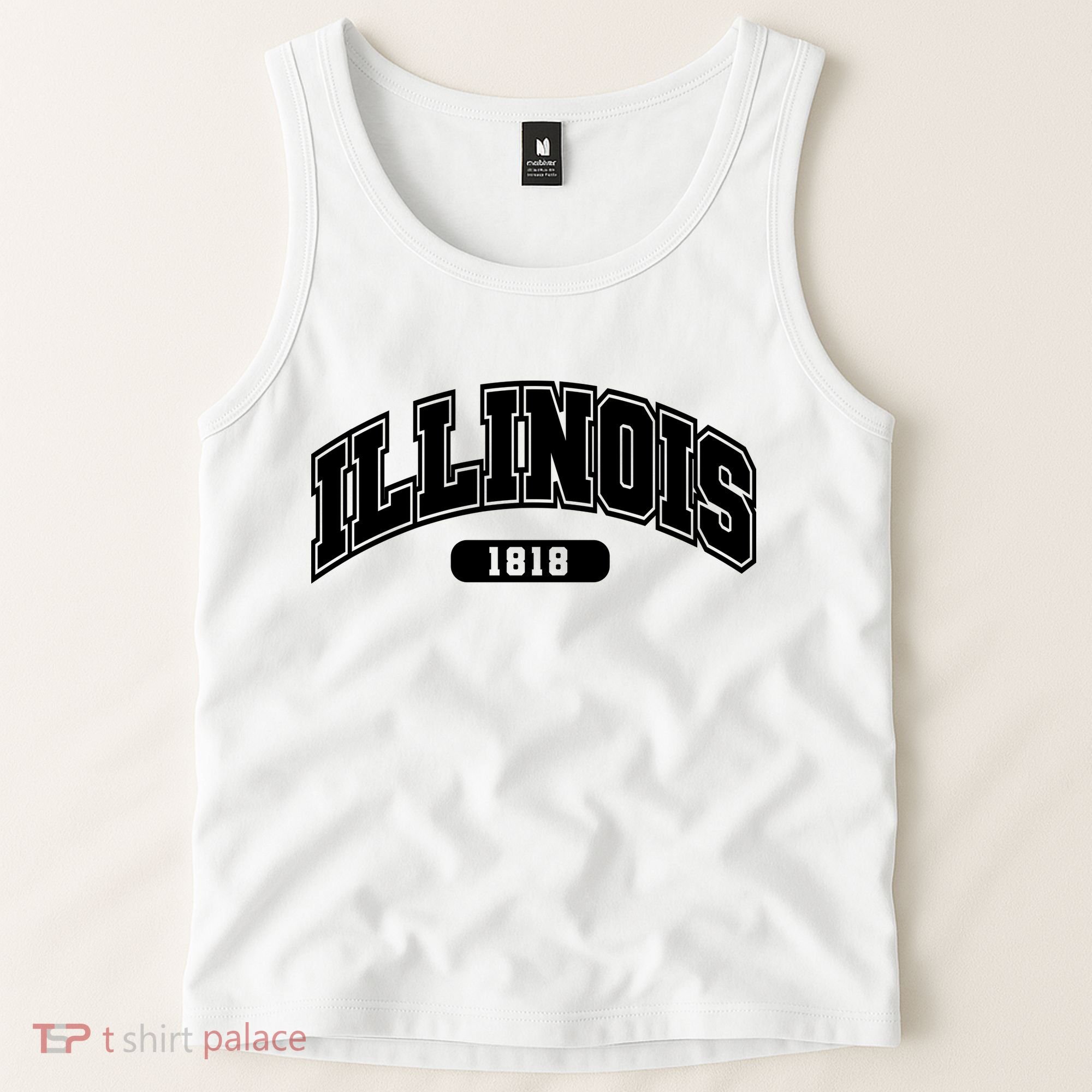 Illinois Collegiate Style 1818 Tank Top