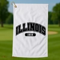 Illinois Collegiate Style 1818 Golf Towel thumb 1