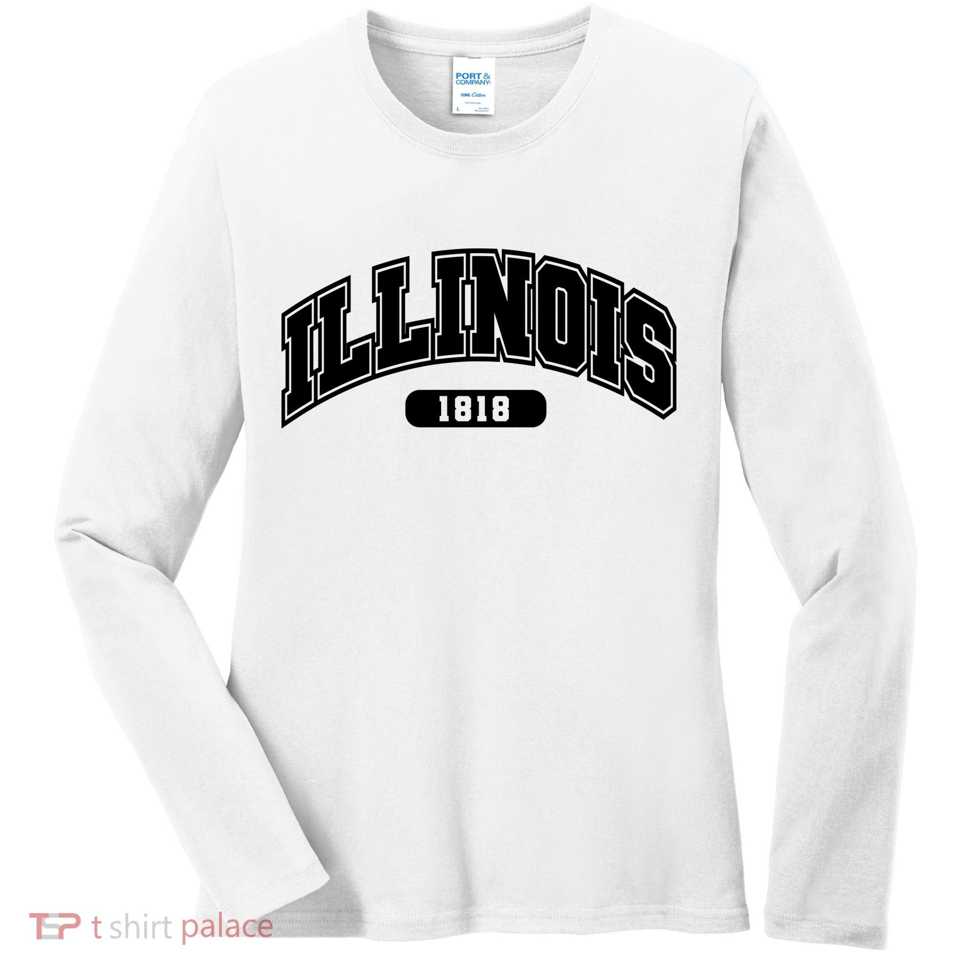 Illinois Collegiate Style 1818 Women's Long Sleeve Shirt