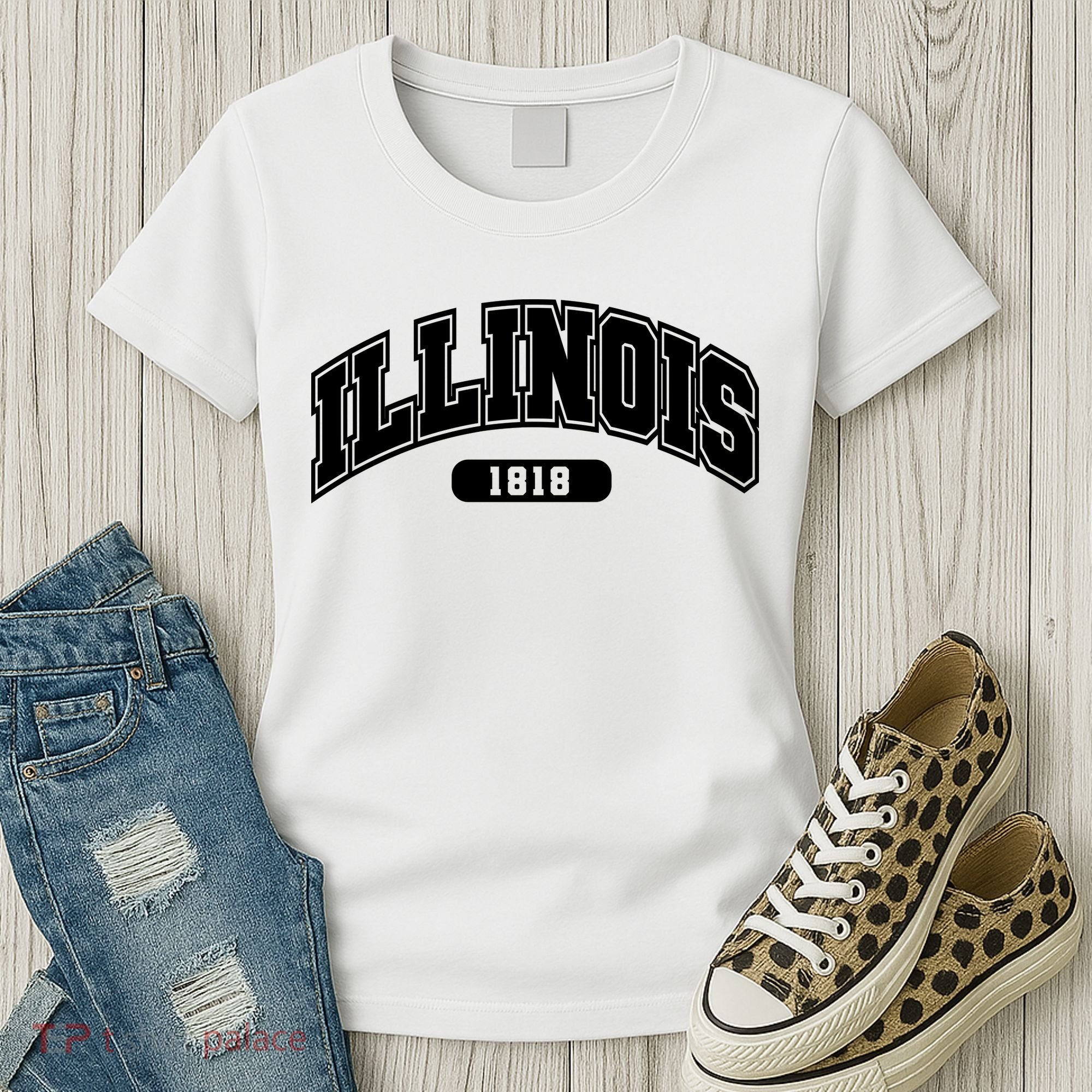 Illinois Collegiate Style 1818 Women's T-Shirt