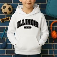 Illinois Collegiate Style 1818 Kids Hoodie thumb 2