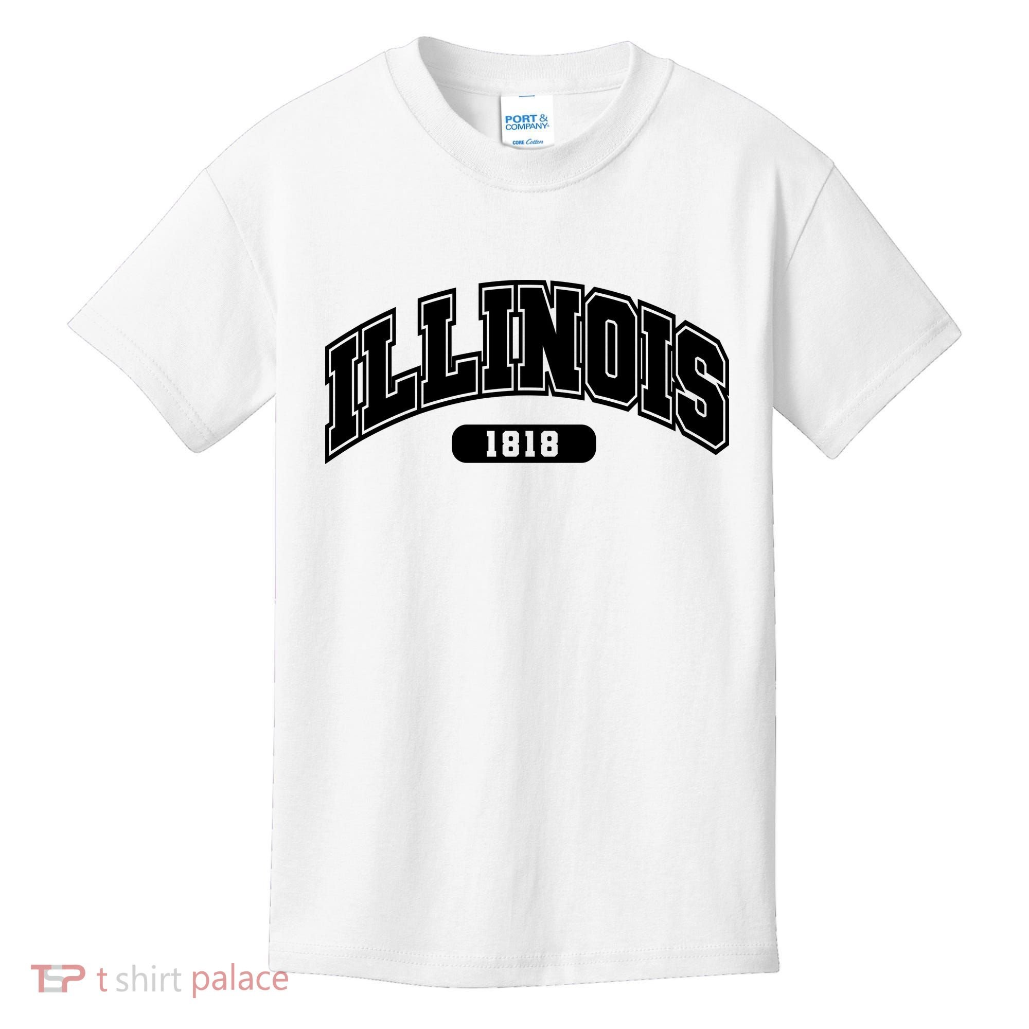 Illinois Collegiate Style 1818 Kids T-Shirt