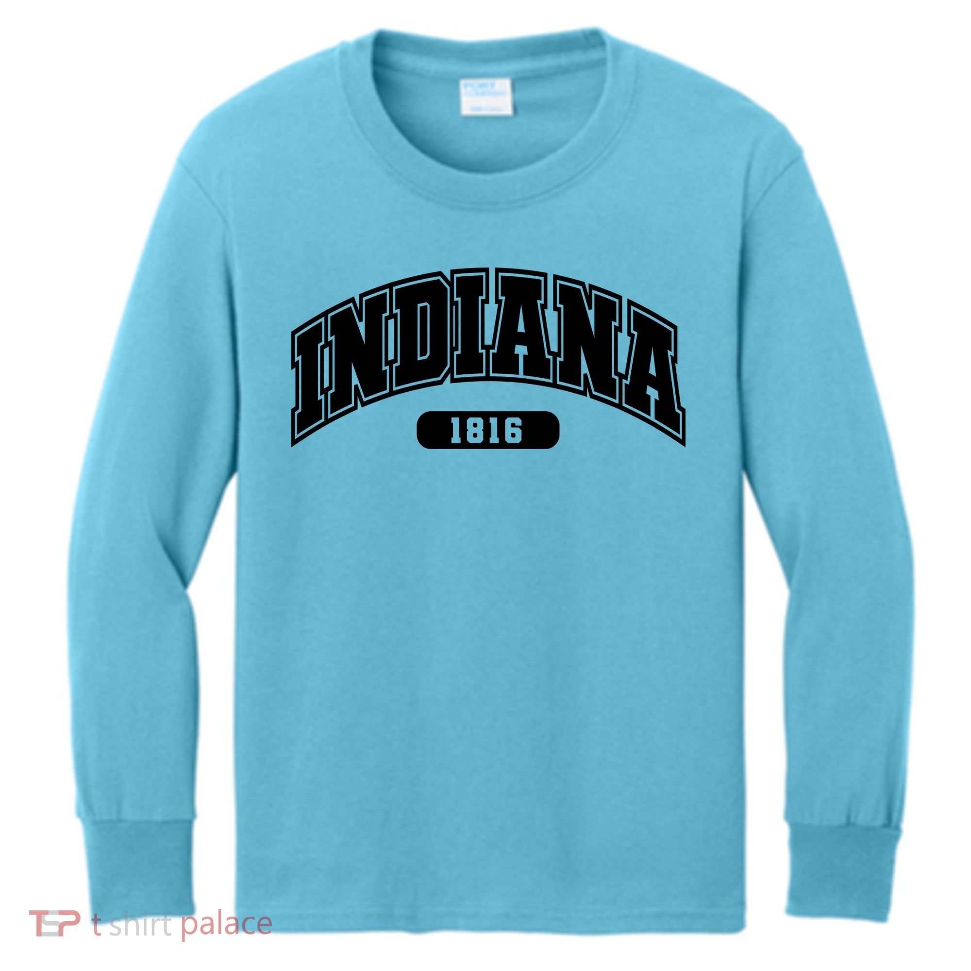 Indiana Collegiate Style 1816 Kids Long Sleeve Shirt