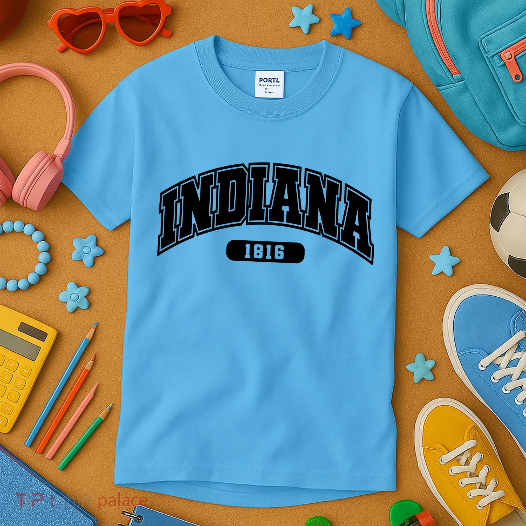 Indiana Collegiate Style 1816 Kids T-Shirt