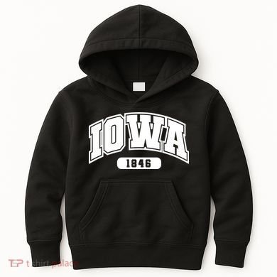 Iowa Collegiate Style 1846 Kids Hoodie