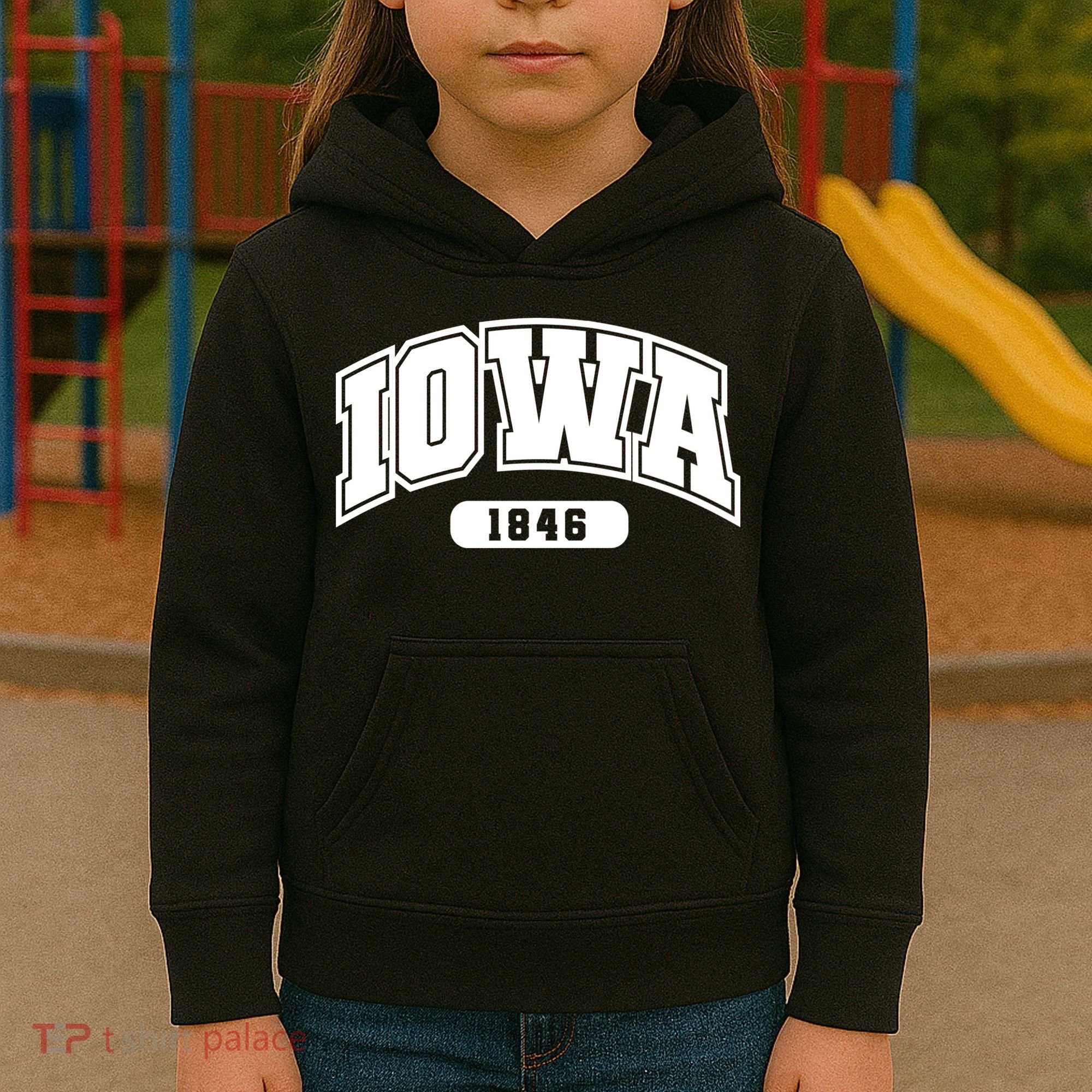 Iowa Collegiate Style 1846 Kids Hoodie