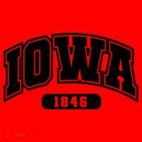 Iowa Collegiate Style 1846 Santa Hat thumb 1