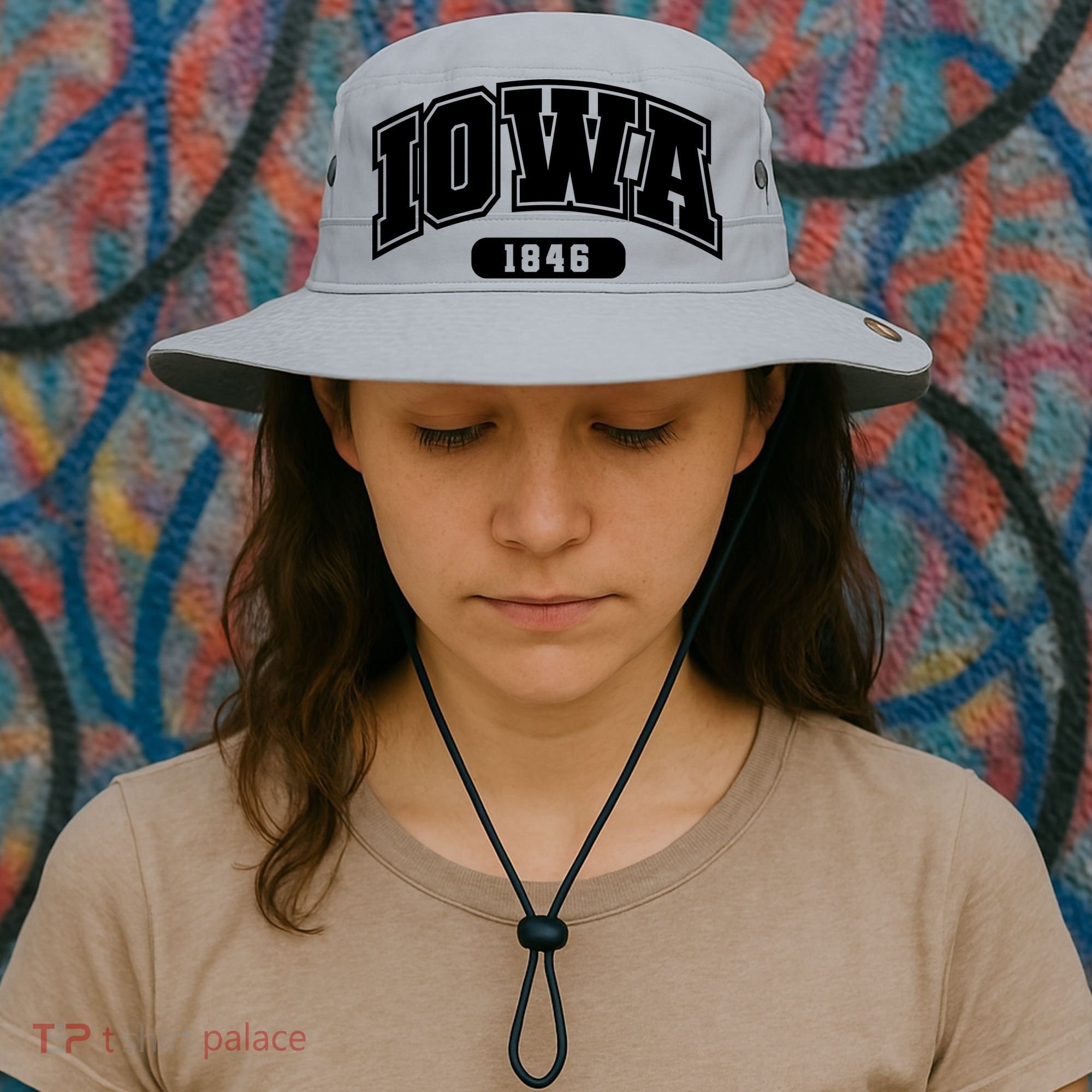 Iowa Collegiate Style 1846 Bucket Hat