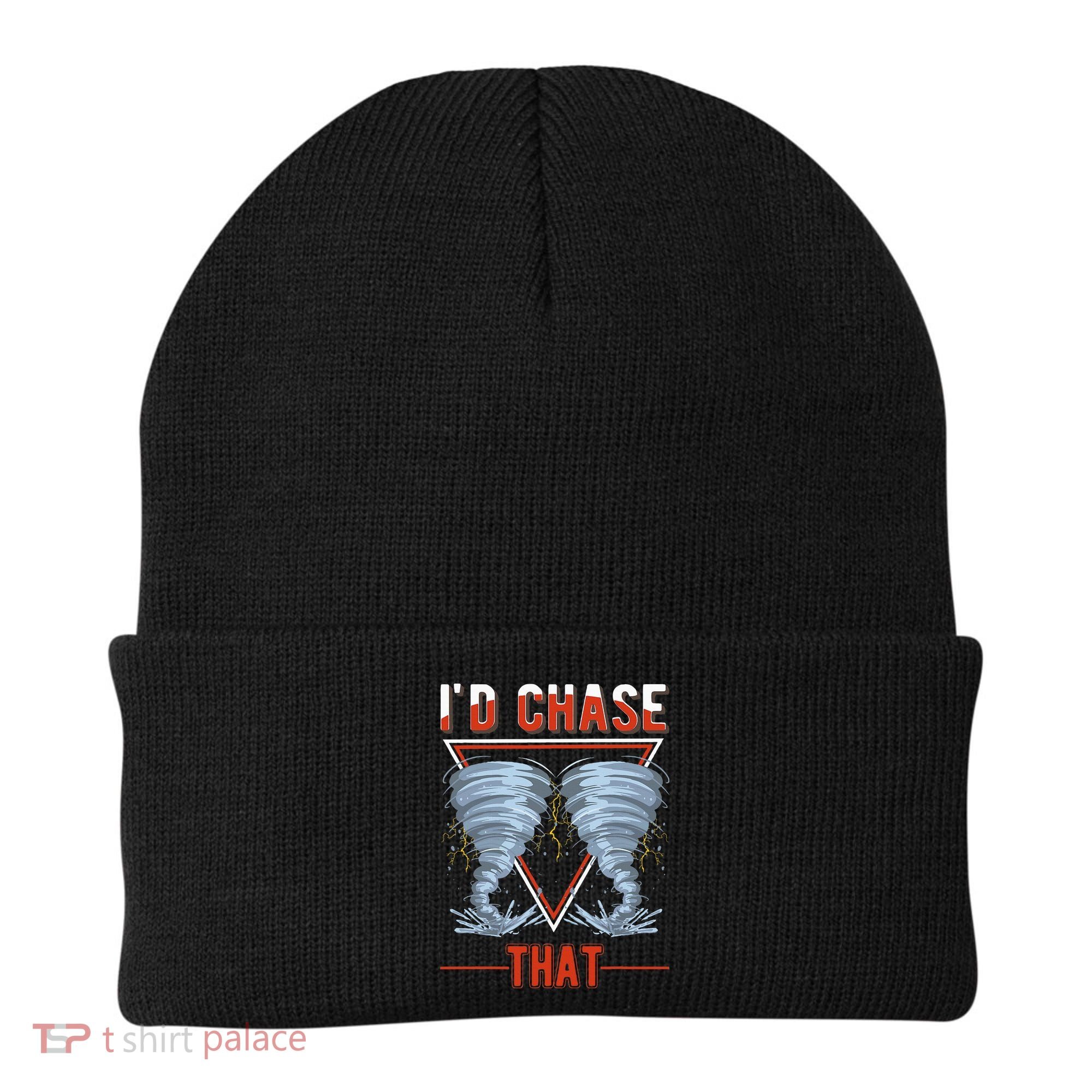 ID Chase That Tornado Storm Chaser Beanie