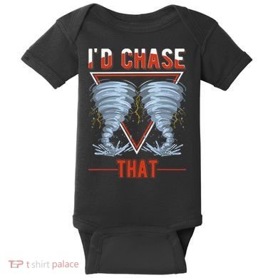 ID Chase That Tornado Storm Chaser Baby Bodysuit
