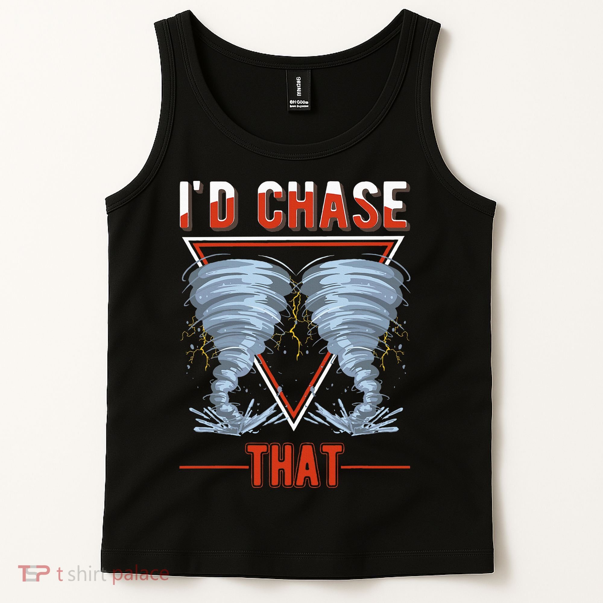 ID Chase That Tornado Storm Chaser Tank Top