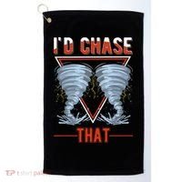 ID Chase That Tornado Storm Chaser Golf Towel thumb 0
