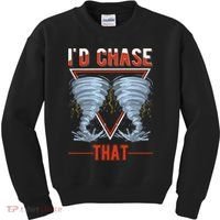 ID Chase That Tornado Storm Chaser Kids Sweatshirt thumb 0