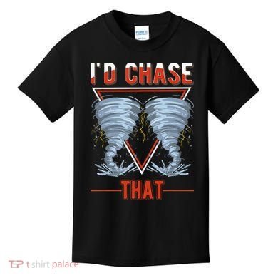 ID Chase That Tornado Storm Chaser Kids T-Shirt