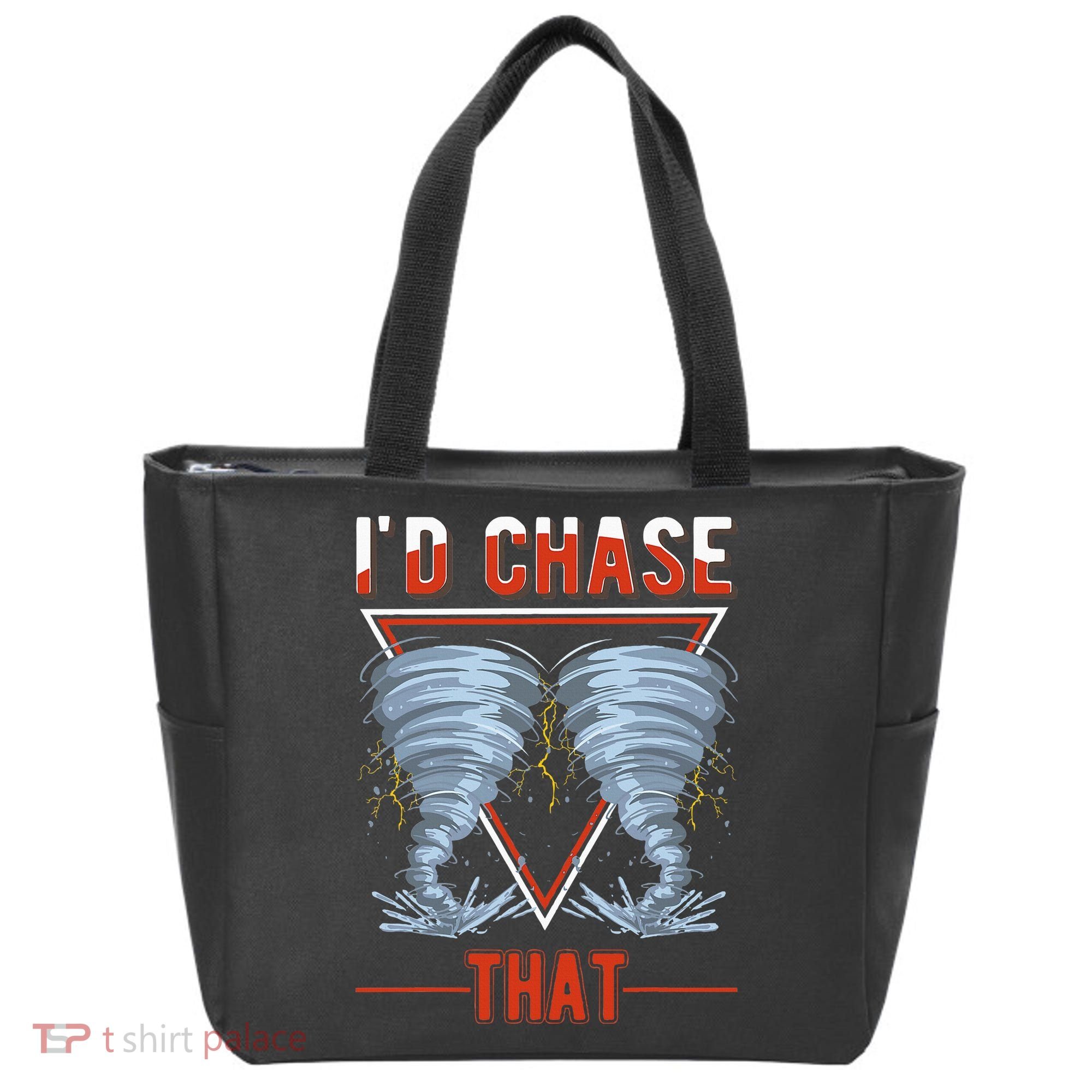 ID Chase That Tornado Storm Chaser Tote Bag