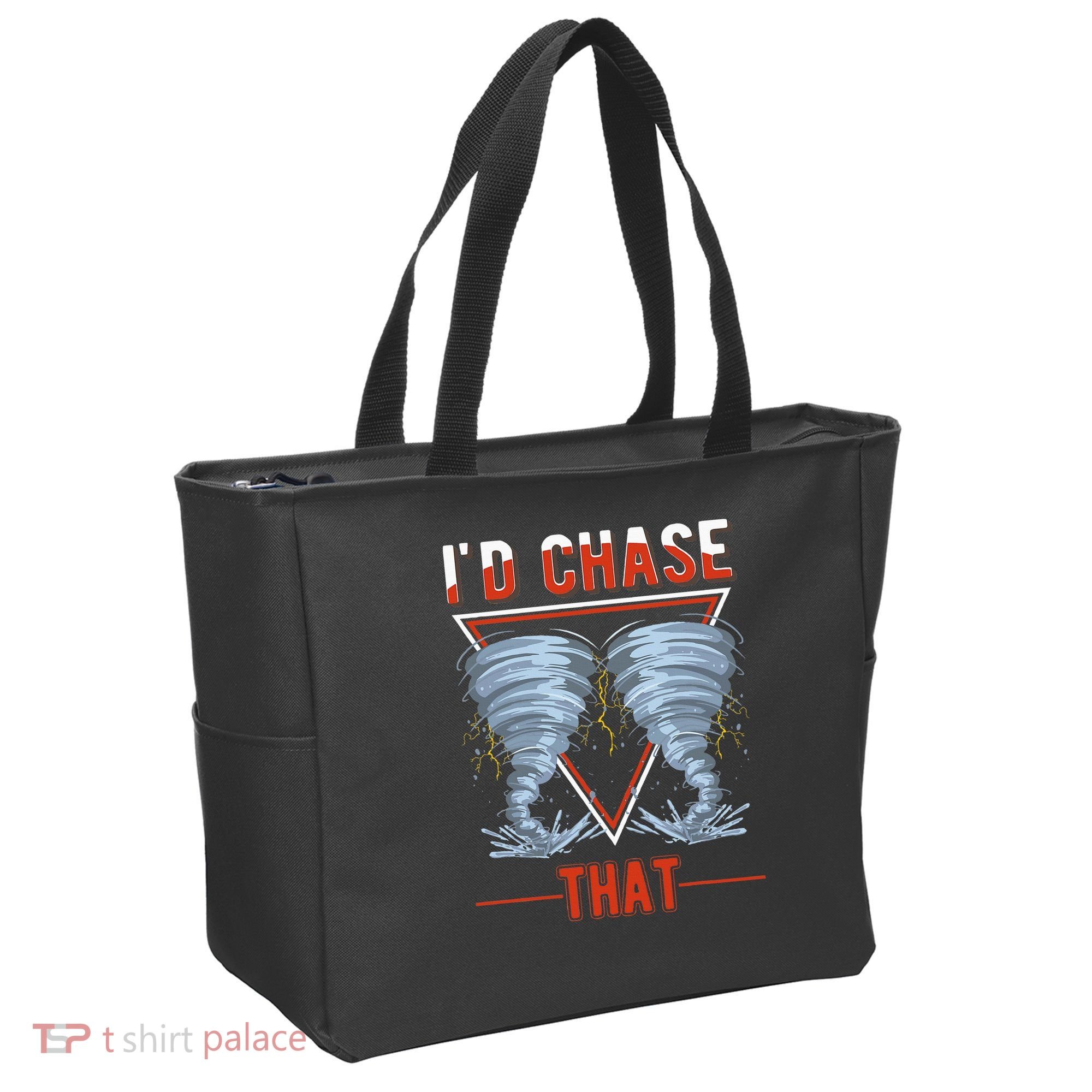 ID Chase That Tornado Storm Chaser Tote Bag