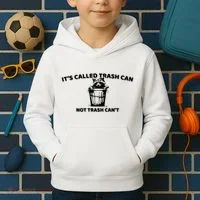Its Called Trash Can Not Trash Cannot Racoon Kids Hoodie thumb 2