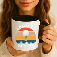 I Came To ParTee, Golf Lover Golf Player Golfing Funny Golf Coffee Mug thumb 3