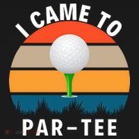 I Came To ParTee, Golf Lover Golf Player Golfing Funny Golf Coaster thumb 2