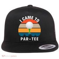I Came To ParTee, Golf Lover Golf Player Golfing Funny Golf Flat Bill Trucker Hat thumb 0