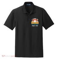 I Came To ParTee, Golf Lover Golf Player Golfing Funny Golf Dry Zone Grid Polo thumb 0
