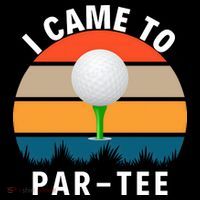 I Came To ParTee, Golf Lover Golf Player Golfing Funny Golf Women's Hoodie thumb 2