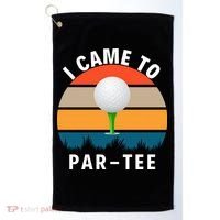 I Came To ParTee, Golf Lover Golf Player Golfing Funny Golf Golf Towel thumb 0