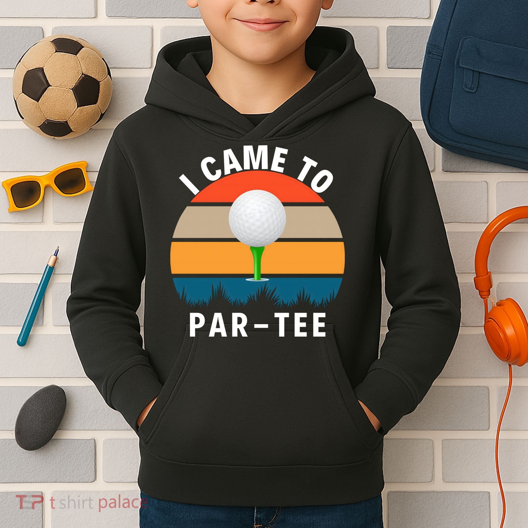 I Came To ParTee, Golf Lover Golf Player Golfing Funny Golf Kids Hoodie