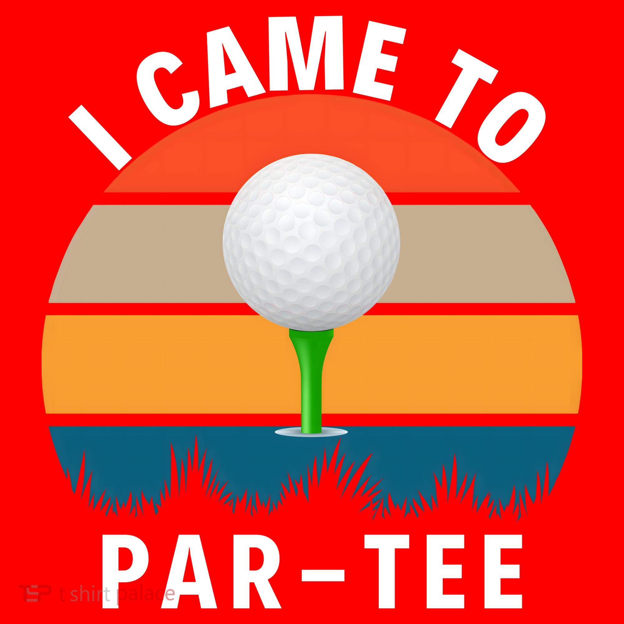 I Came To ParTee, Golf Lover Golf Player Golfing Funny Golf Santa Hat