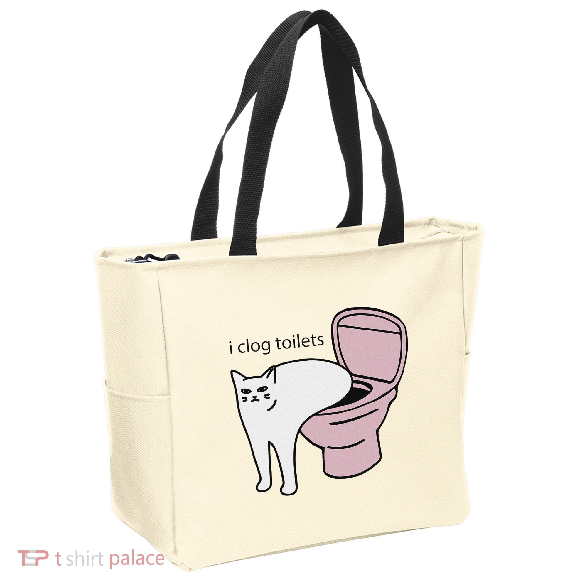 I Clog Toilets Tote Bag