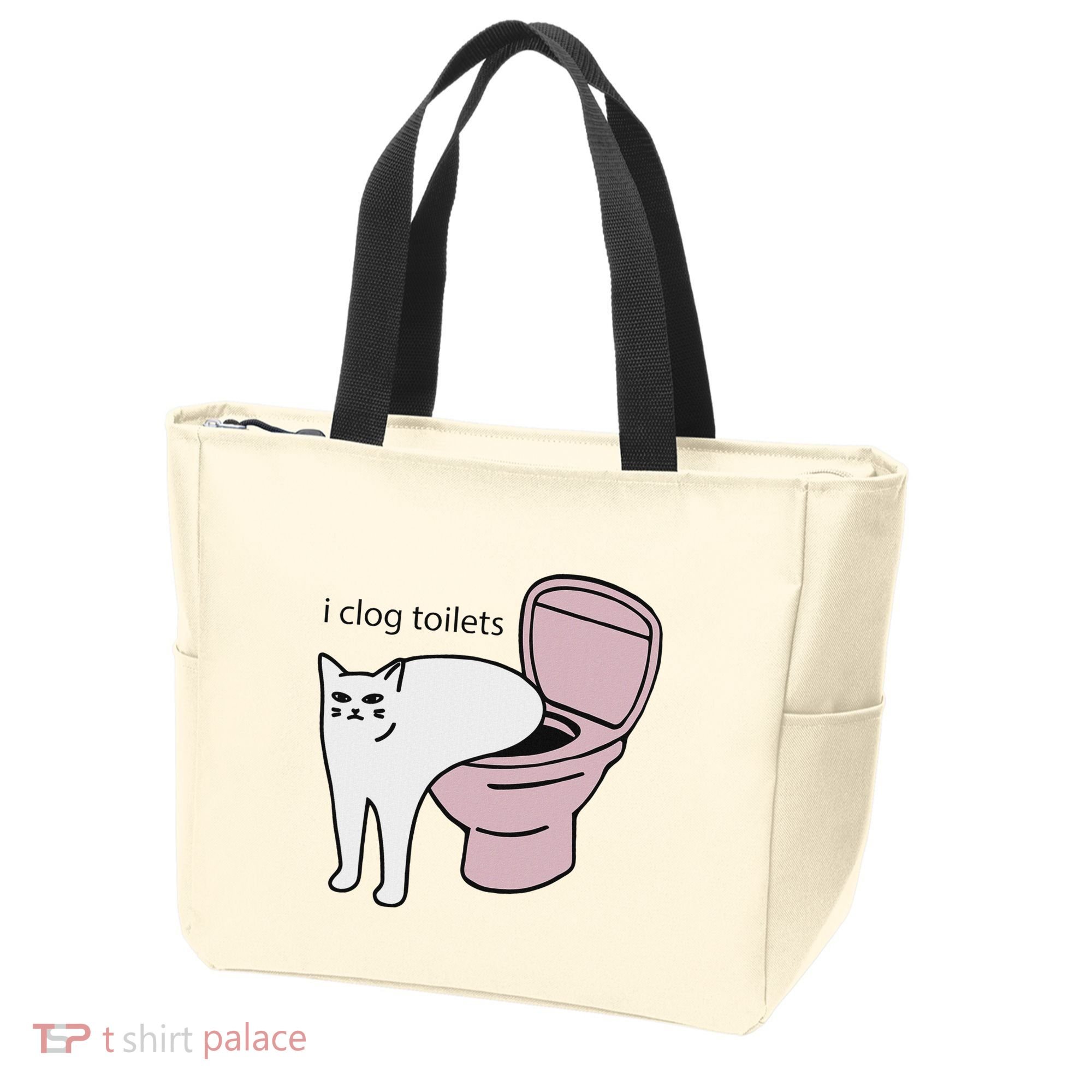 I Clog Toilets Tote Bag