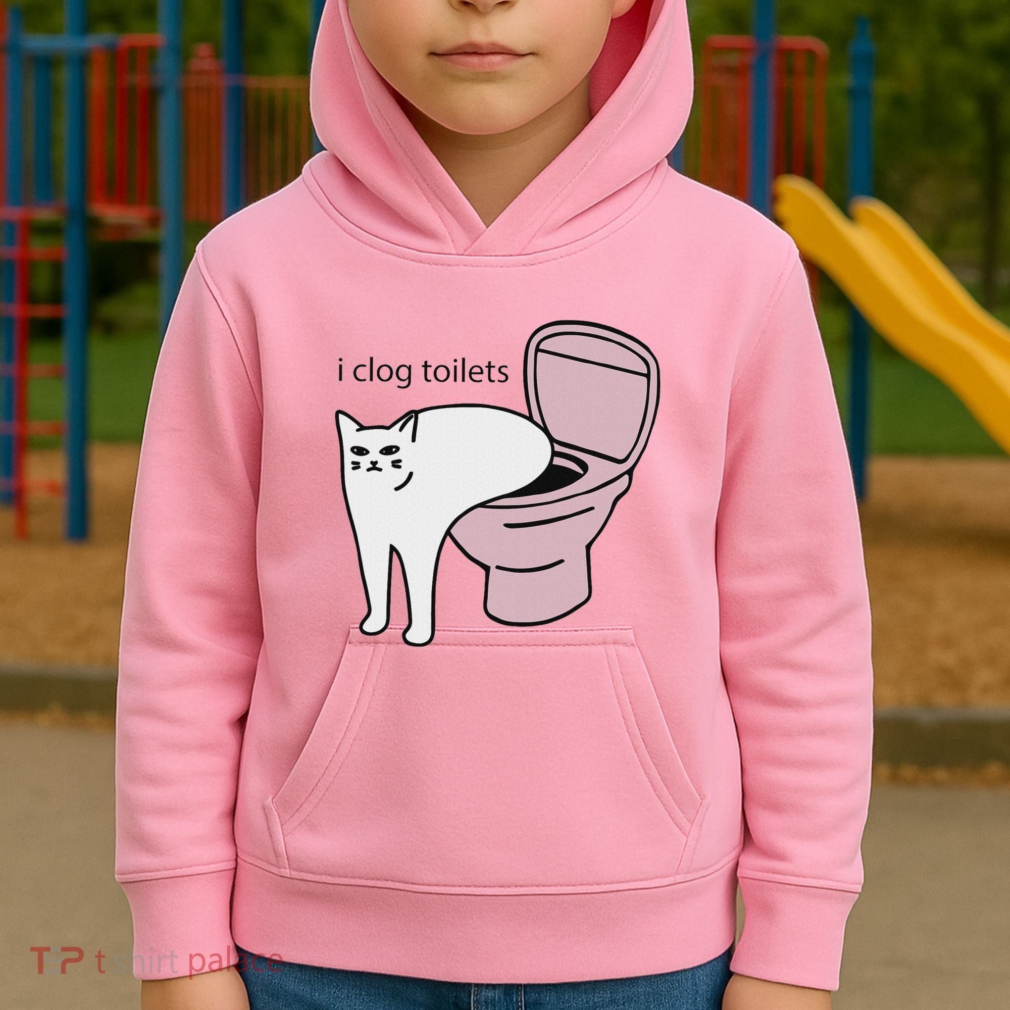 I Clog Toilets Kids Hoodie