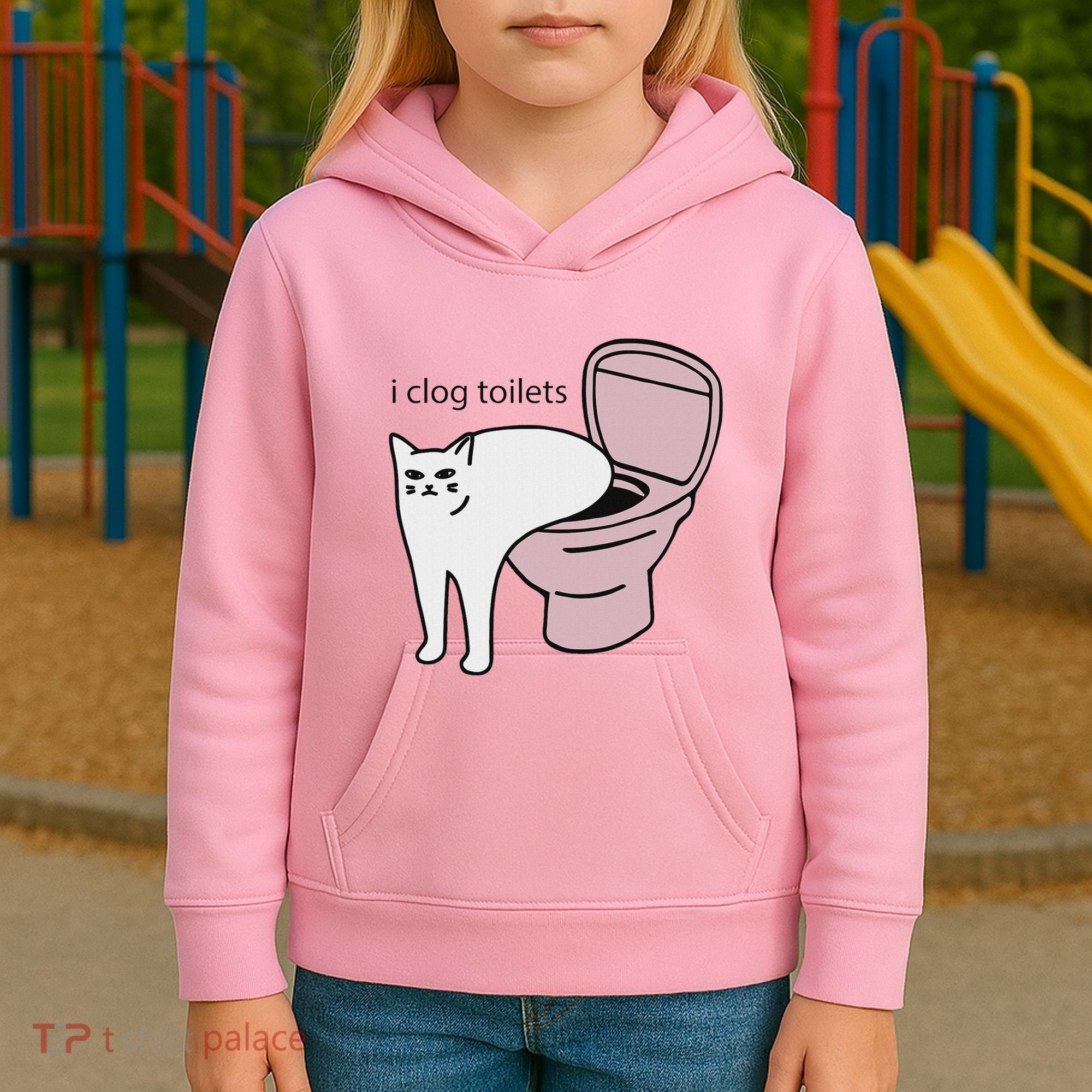 I Clog Toilets Kids Hoodie