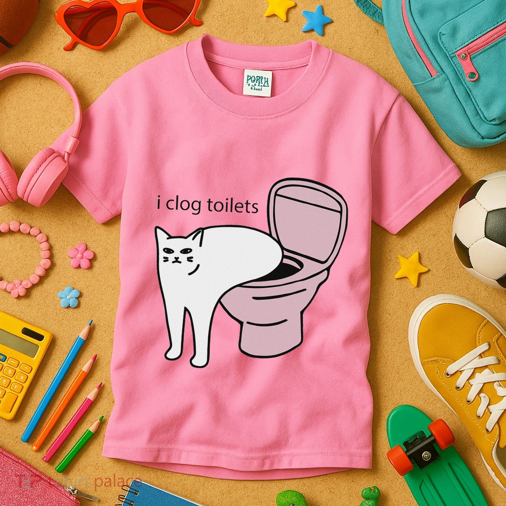 I Clog Toilets Kids T-Shirt