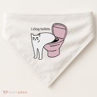 I Clog Toilets USA-Made Doggie Bandana thumb 0