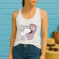 I Clog Toilets Women's Tank Top thumb 2