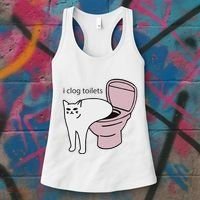 I Clog Toilets Women's Tank Top thumb 3