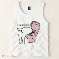 I Clog Toilets Tank Top thumb 2